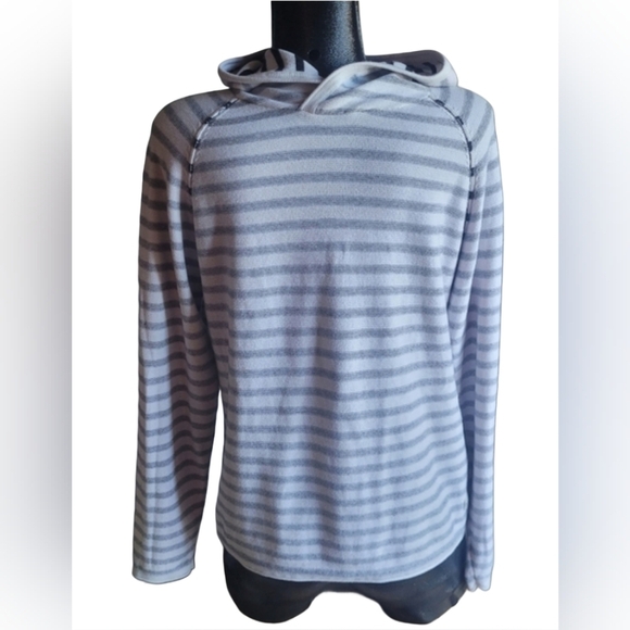 Jack & Jones Other - Jack and Jones Knit White and Blue Striped Hoodie S